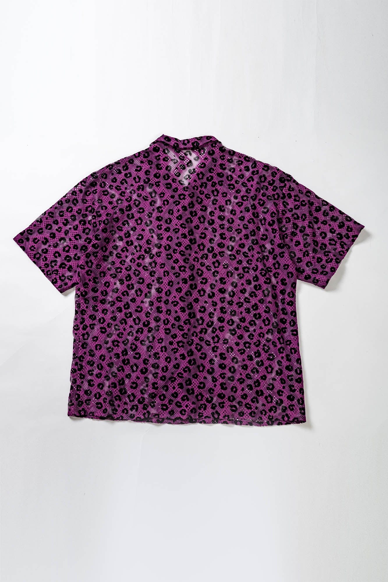 KADAKADA Leopard Lace Bone-Button Shirt
