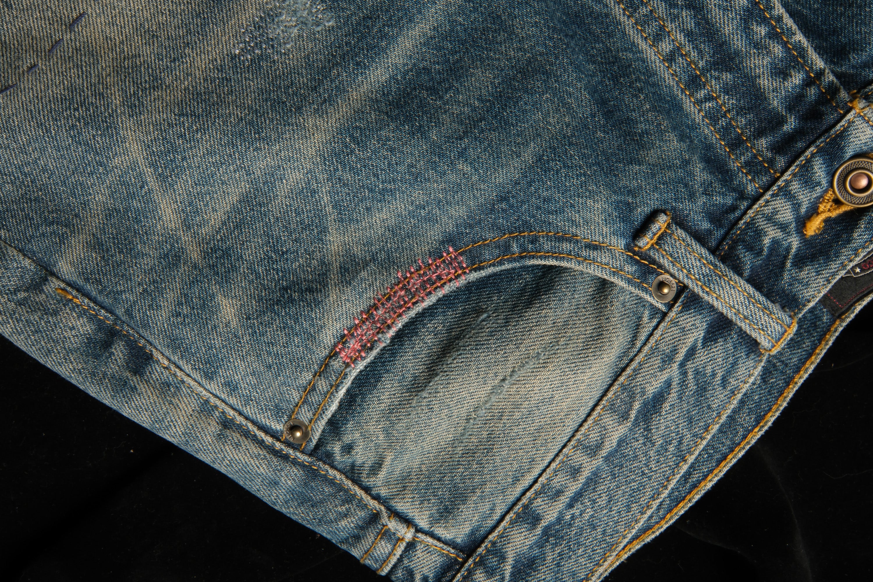 NEIGBORL Retro Washed Patch Distressed Jeans, premium urban and streetwear designers apparel on PROJECTISR.com, NEIGBORL