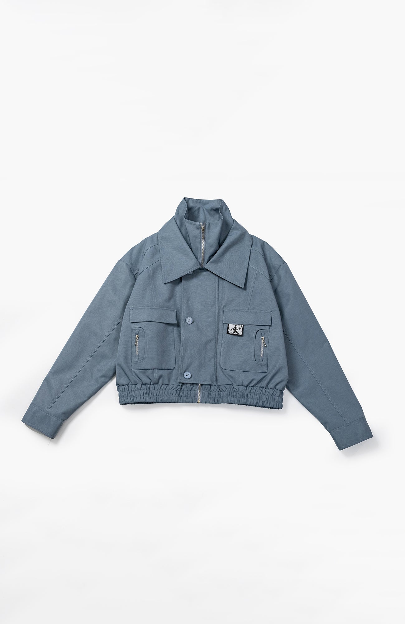 KADAKADA Double-Collar Shielded Utility Cropped Jacket