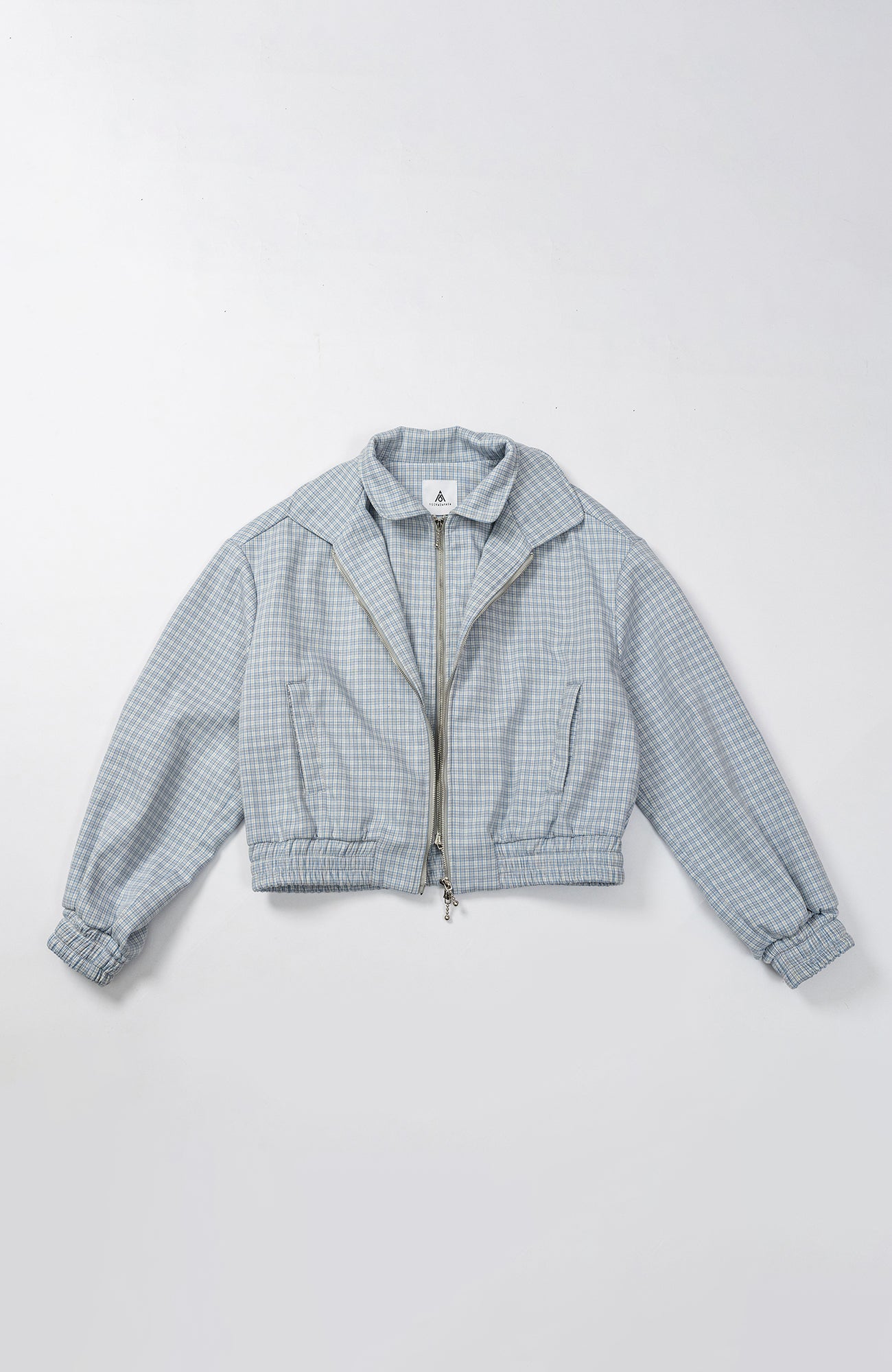 KADAKADA Double-Layer Collar Reversible Plaid Jacket