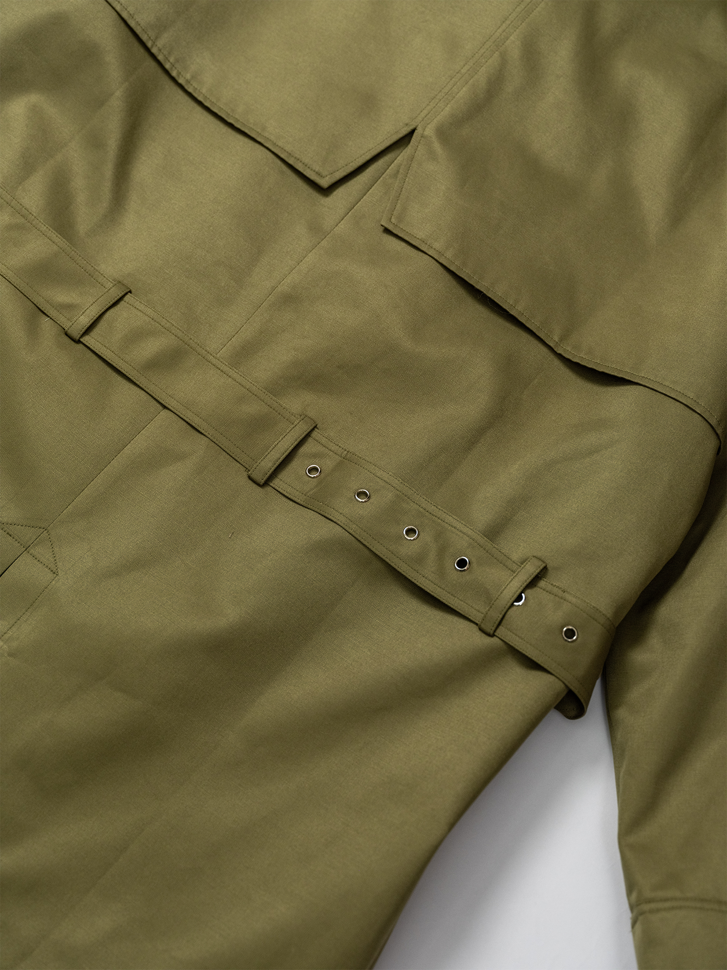 KADAKADA Scarf-Tie Waterproof Belted Trench