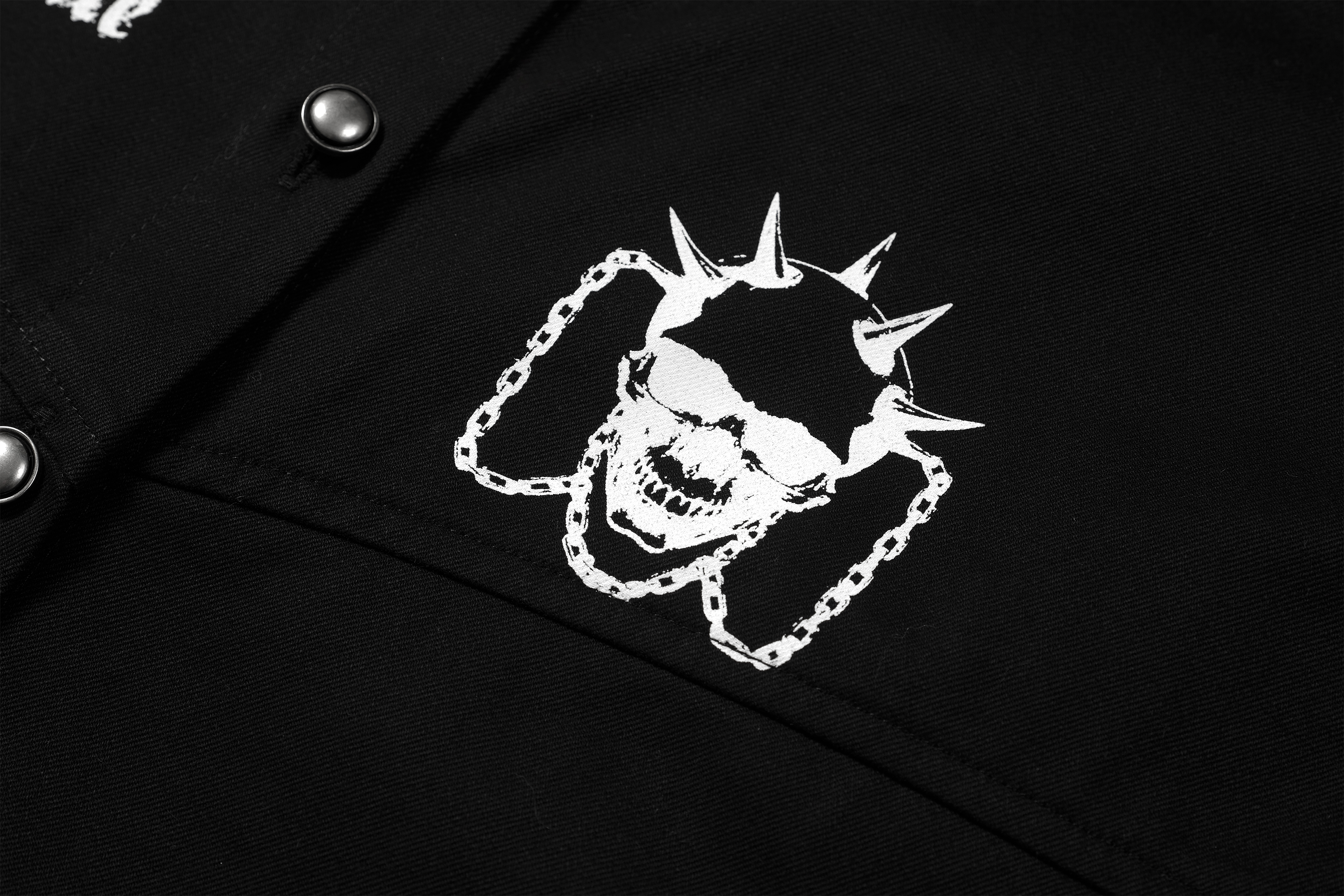 DREAM BAND Skull Studded Stand-Collar Vest