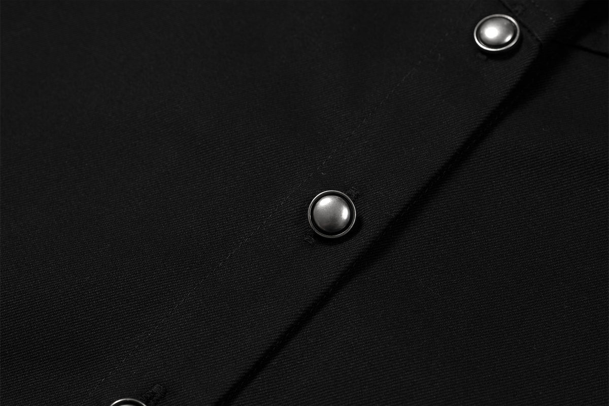 DREAM BAND Skull Studded Stand-Collar Vest