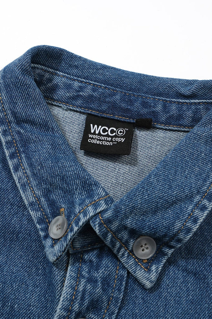 WCC Multi-Pockets Musical Skeletons Denim Jacket, premium urban and streetwear designers apparel on PROJECTISR.com, WCC