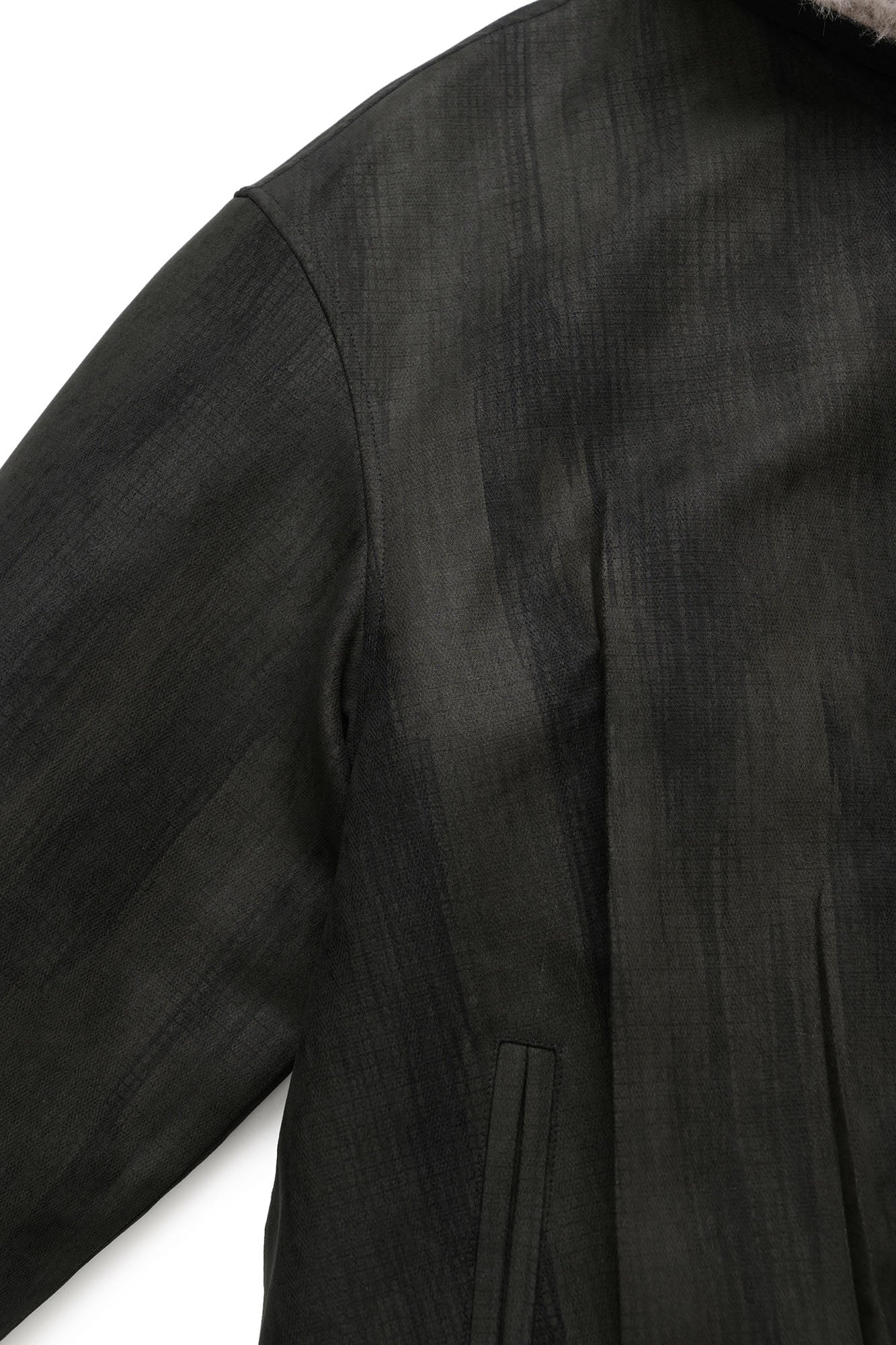 OKAYTHXBYE Faux Mink Lined Hooded Bomber Jacket