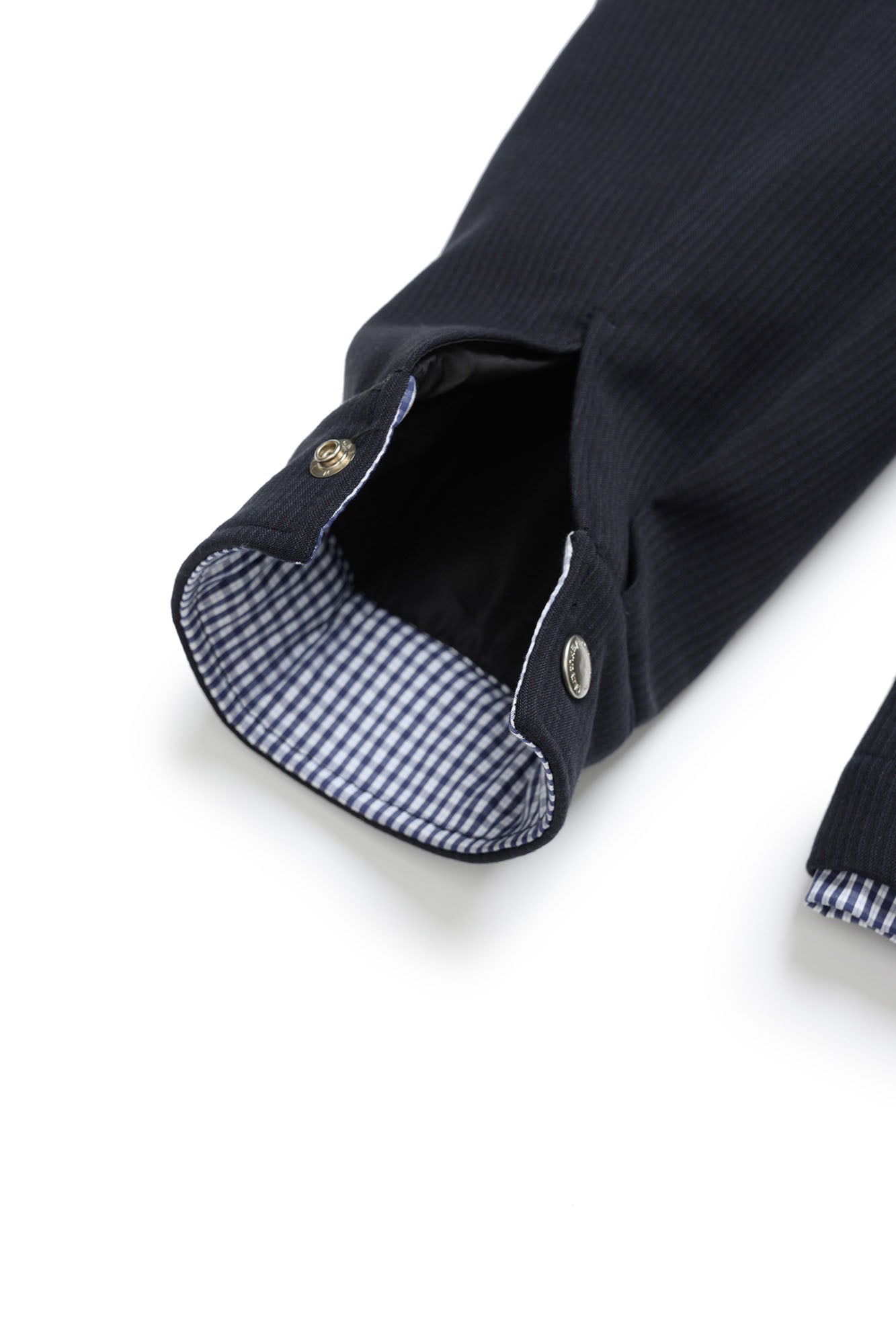 OKAYTHXBYE Gingham Panel Wool-Filled Jacket