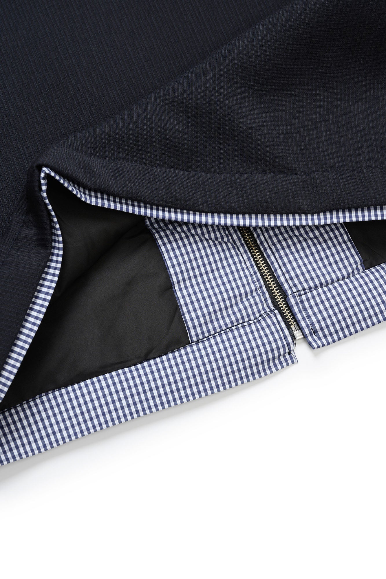 OKAYTHXBYE Gingham Panel Wool-Filled Jacket