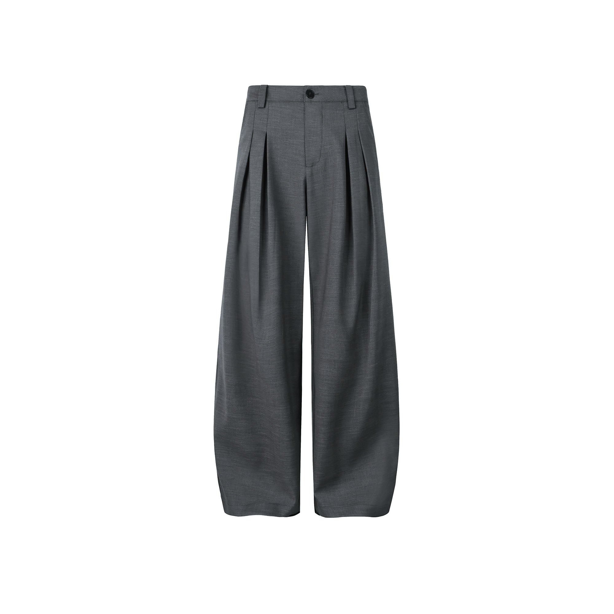 OKAYTHXBYE Essential Pleat Wide-Leg Trousers