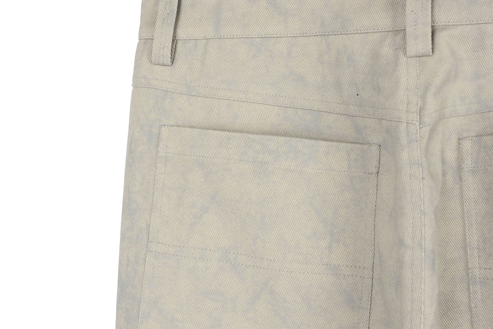 OKAYTHXBYE Muted Marble Multi-Pocket Panel Flared Cargo Pants, premium urban and streetwear designers apparel on PROJECTISR.com, OKAYTHXBYE