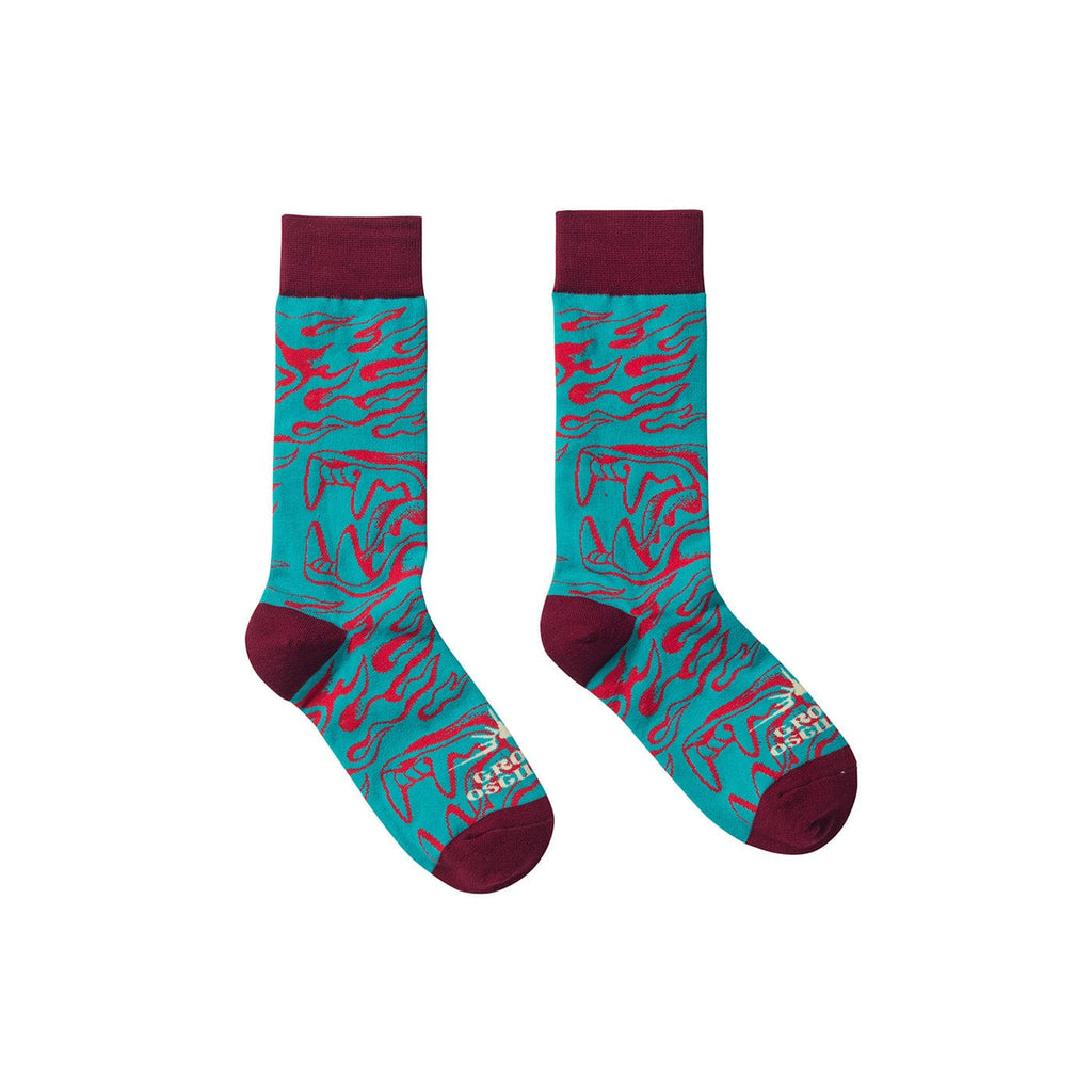 OSCILL Poison Fangs Socks, premium urban and streetwear designers apparel on PROJECTISR.com, OSCILL