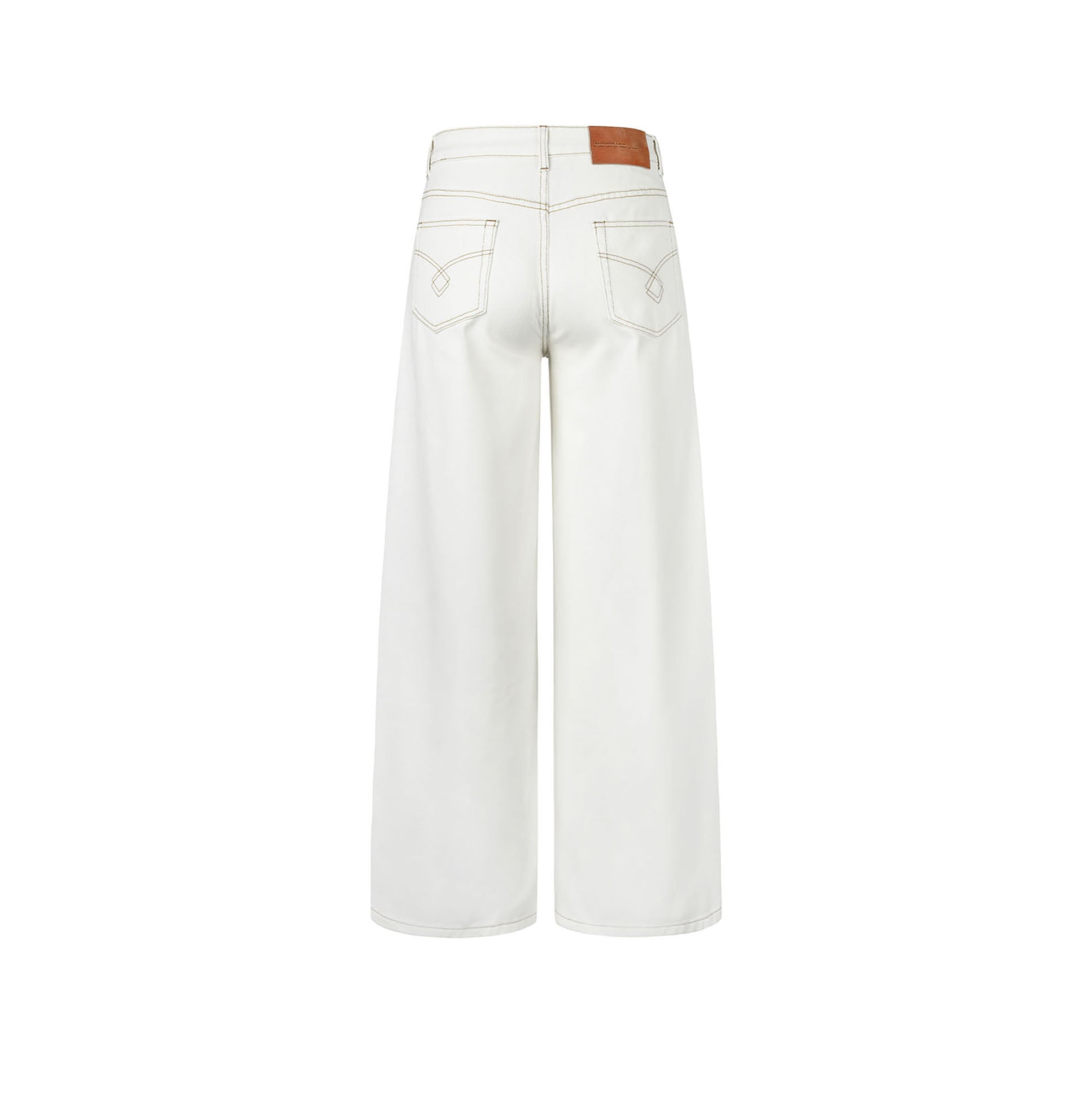 OKAYTHXBYE Classic Pleated Wide-Leg Jeans