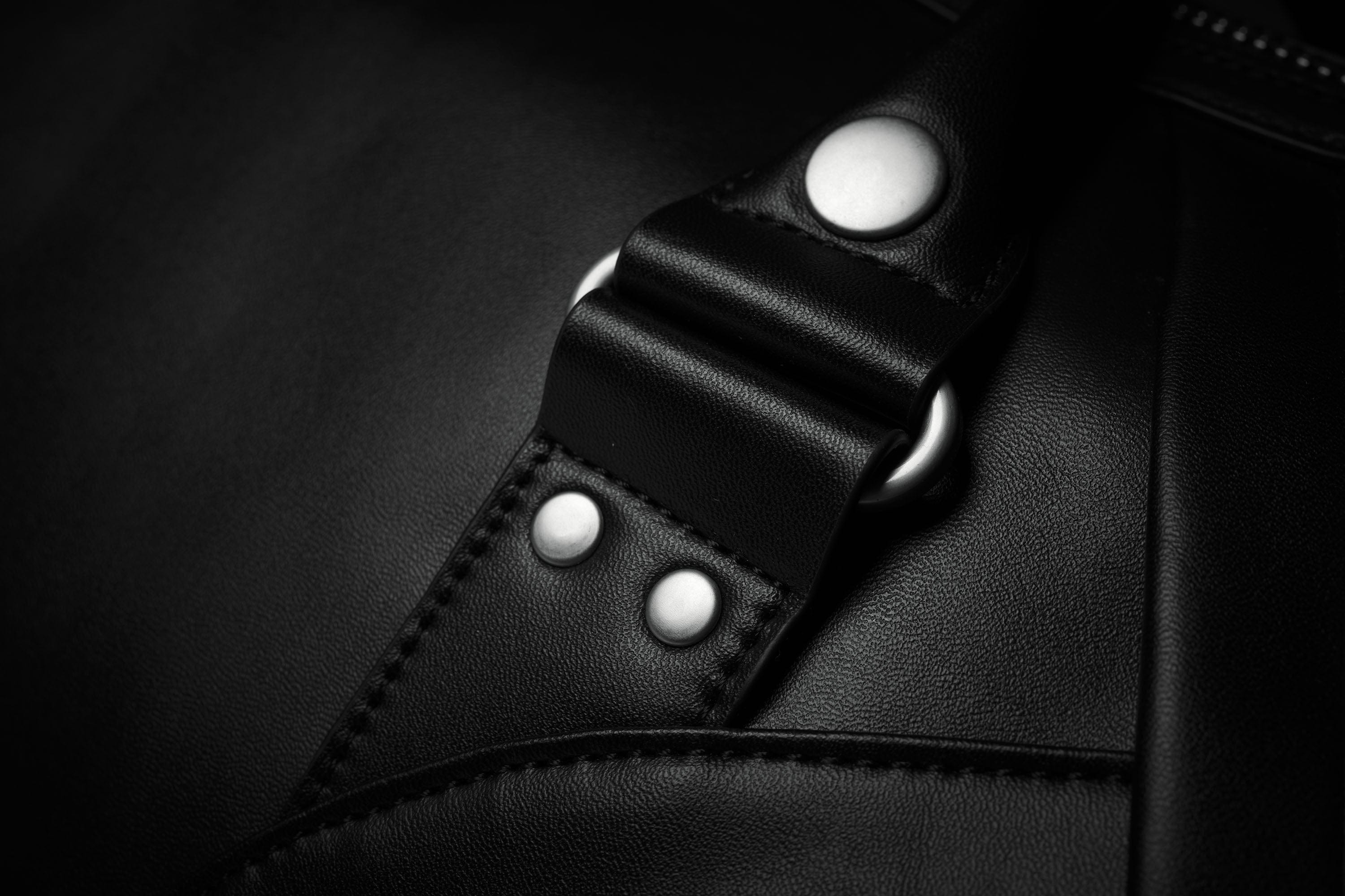 CATSSTAC Paneled Faux Leather Weekender Bag, premium urban and streetwear designers apparel on PROJECTISR.com, CATSSTAC