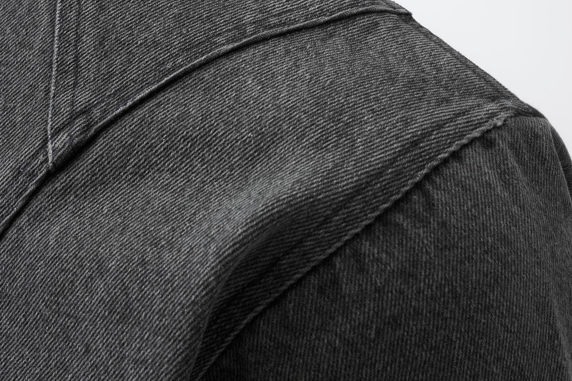 CATSSTAC Turtle-Neck Washed Denim Jacket, premium urban and streetwear designers apparel on PROJECTISR.com, CATSSTAC