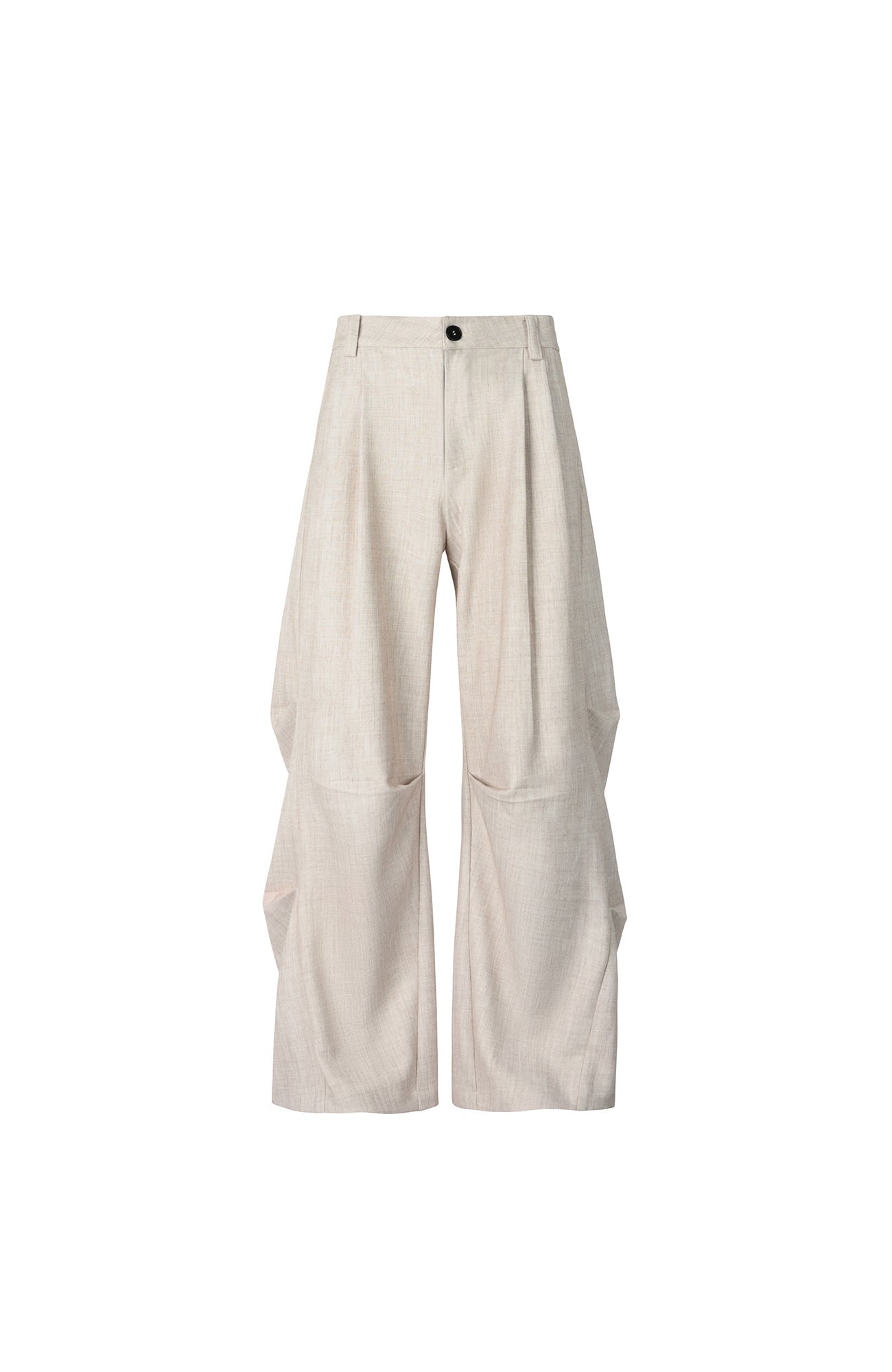 OKAYTHXBYE Geometric Multi-Pleated Trousers