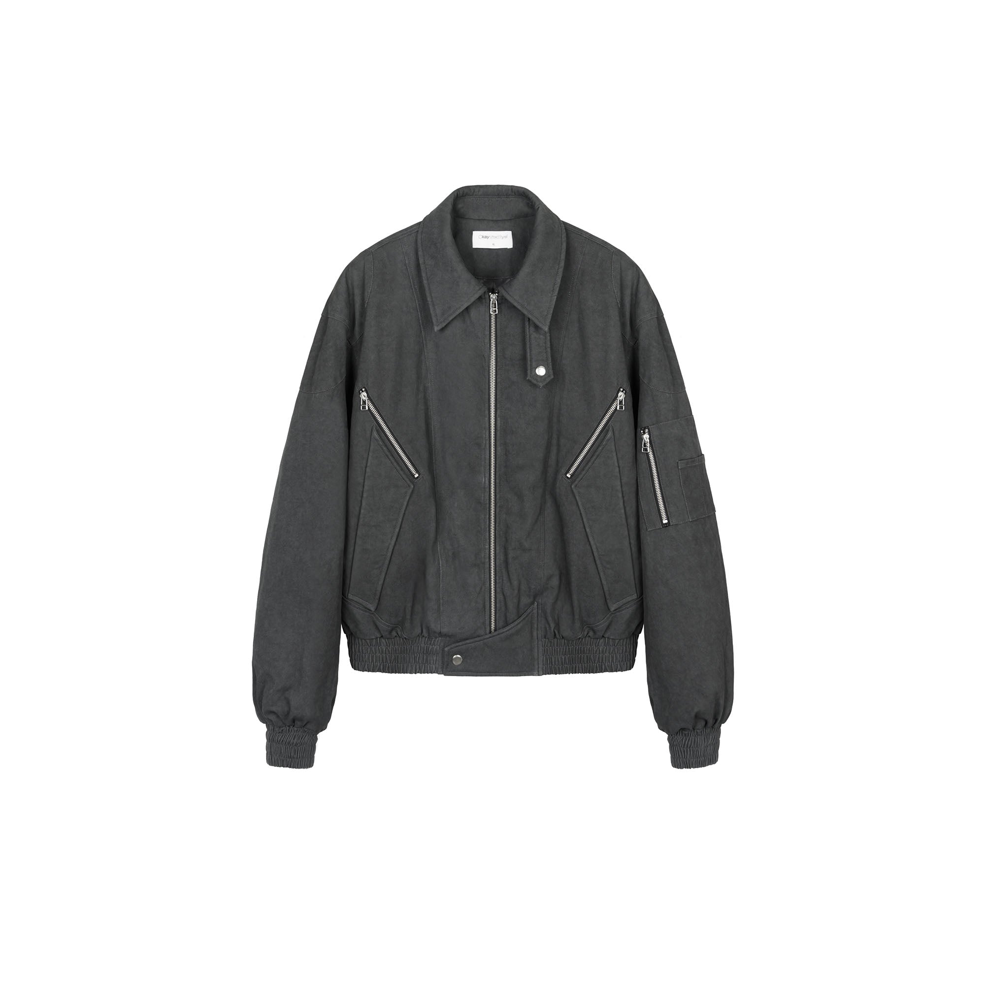 OKAYTHXBYE 3M Thinsulate Padded Multi-Zip Bomber Jacket, premium urban and streetwear designers apparel on PROJECTISR.com, OKAYTHXBYE