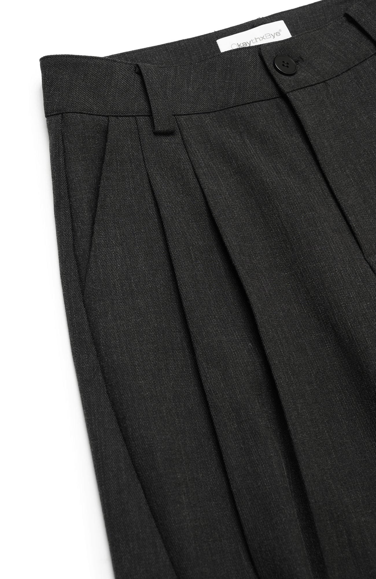 OKAYTHXBYE Geometric Multi-Pleated Trousers