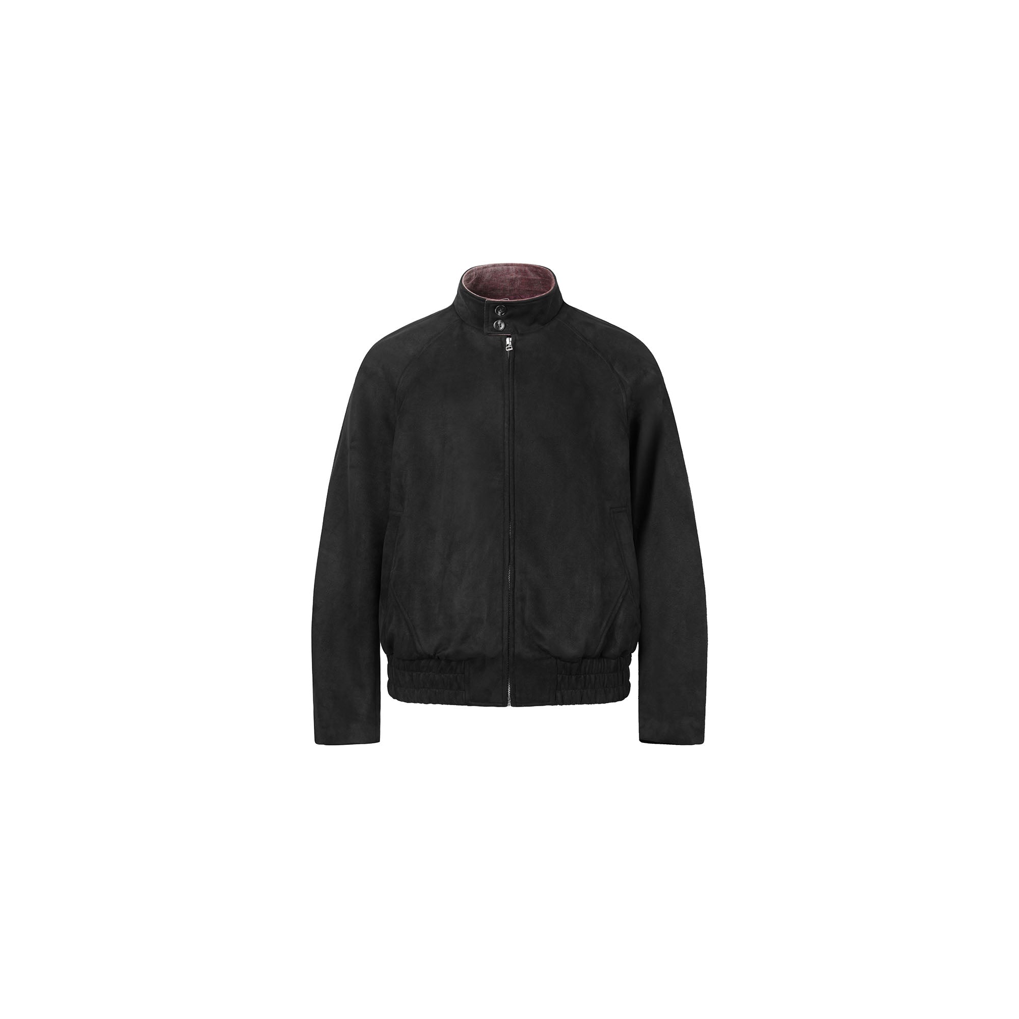 OKAYTHXBYE Contrast Collar Suede Jacket