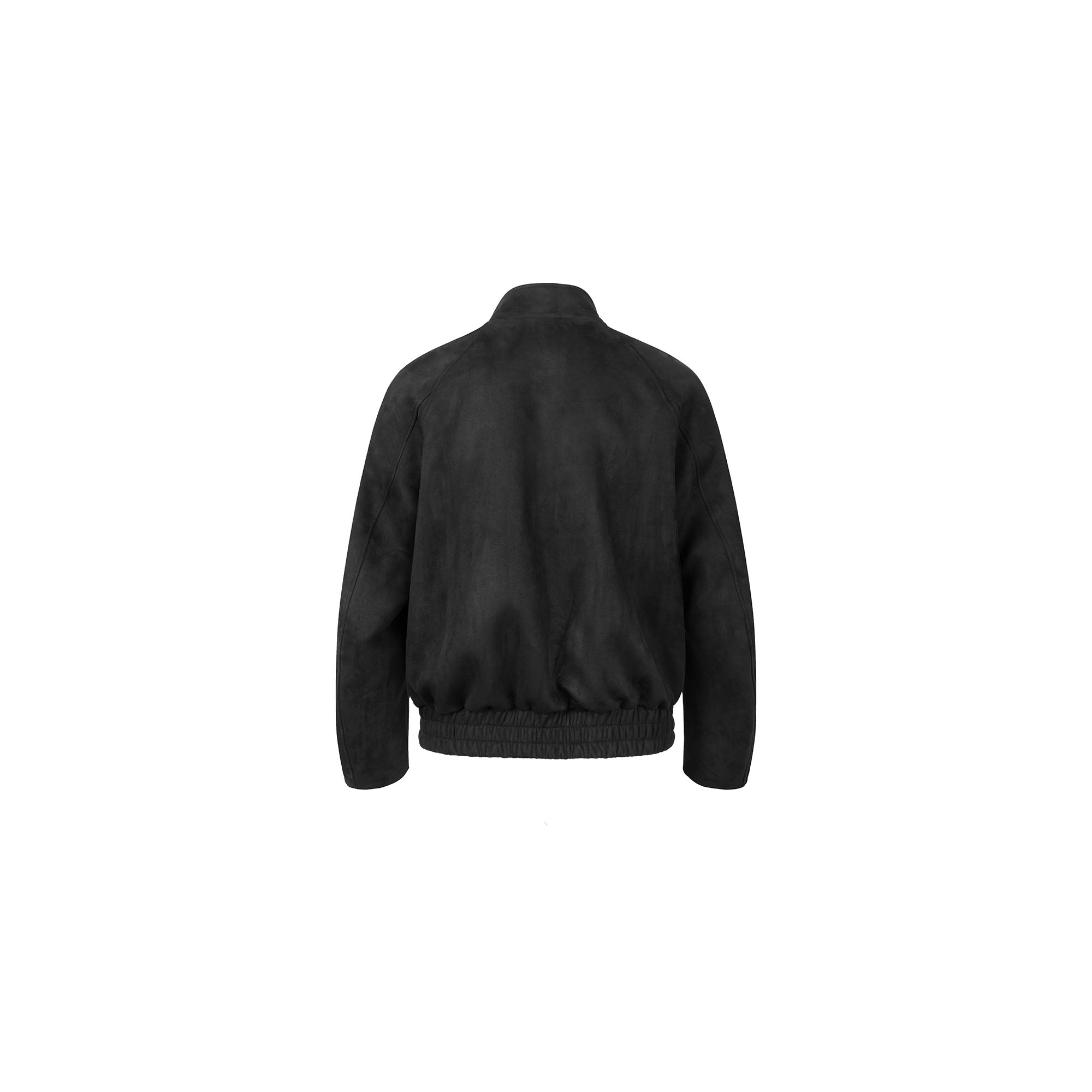 OKAYTHXBYE Contrast Collar Suede Jacket