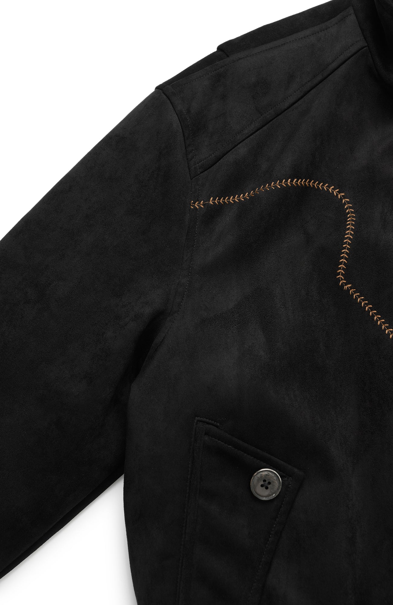 OKAYTHXBYE Wool-Padded Faux Suede Jacket