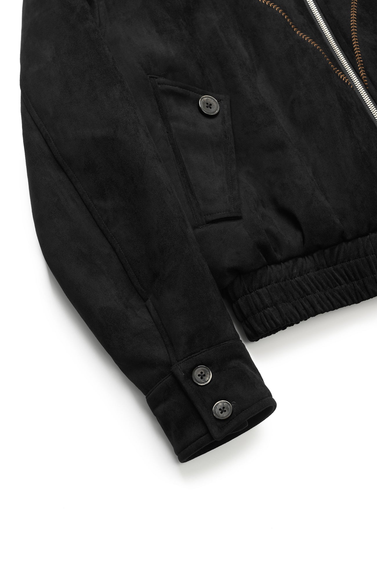 OKAYTHXBYE Wool-Padded Faux Suede Jacket