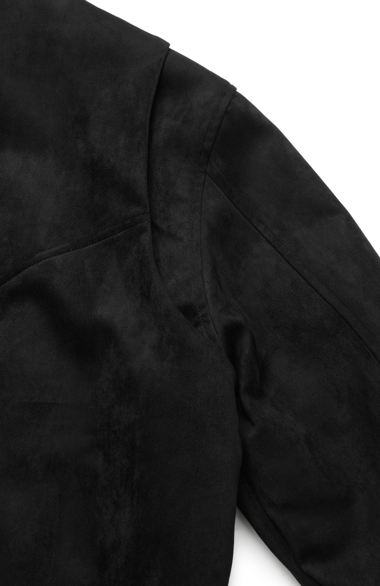 OKAYTHXBYE Wool-Padded Faux Suede Jacket