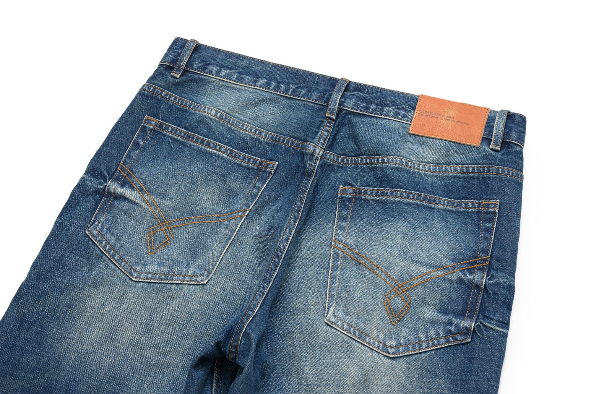 OKAYTHXBYE Wrinkled Washed Wide-Leg Jeans, premium urban and streetwear designers apparel on PROJECTISR.com, OKAYTHXBYE