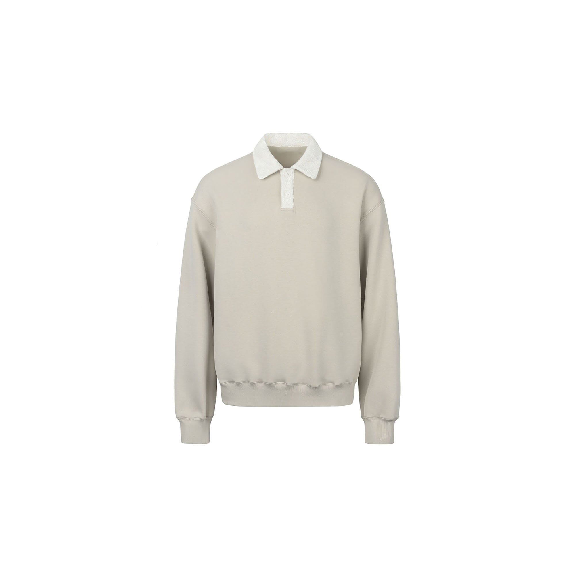 OKAYTHXBYE Flexweave Contrast Collar Sweatshirt, premium urban and streetwear designers apparel on PROJECTISR.com, OKAYTHXBYE