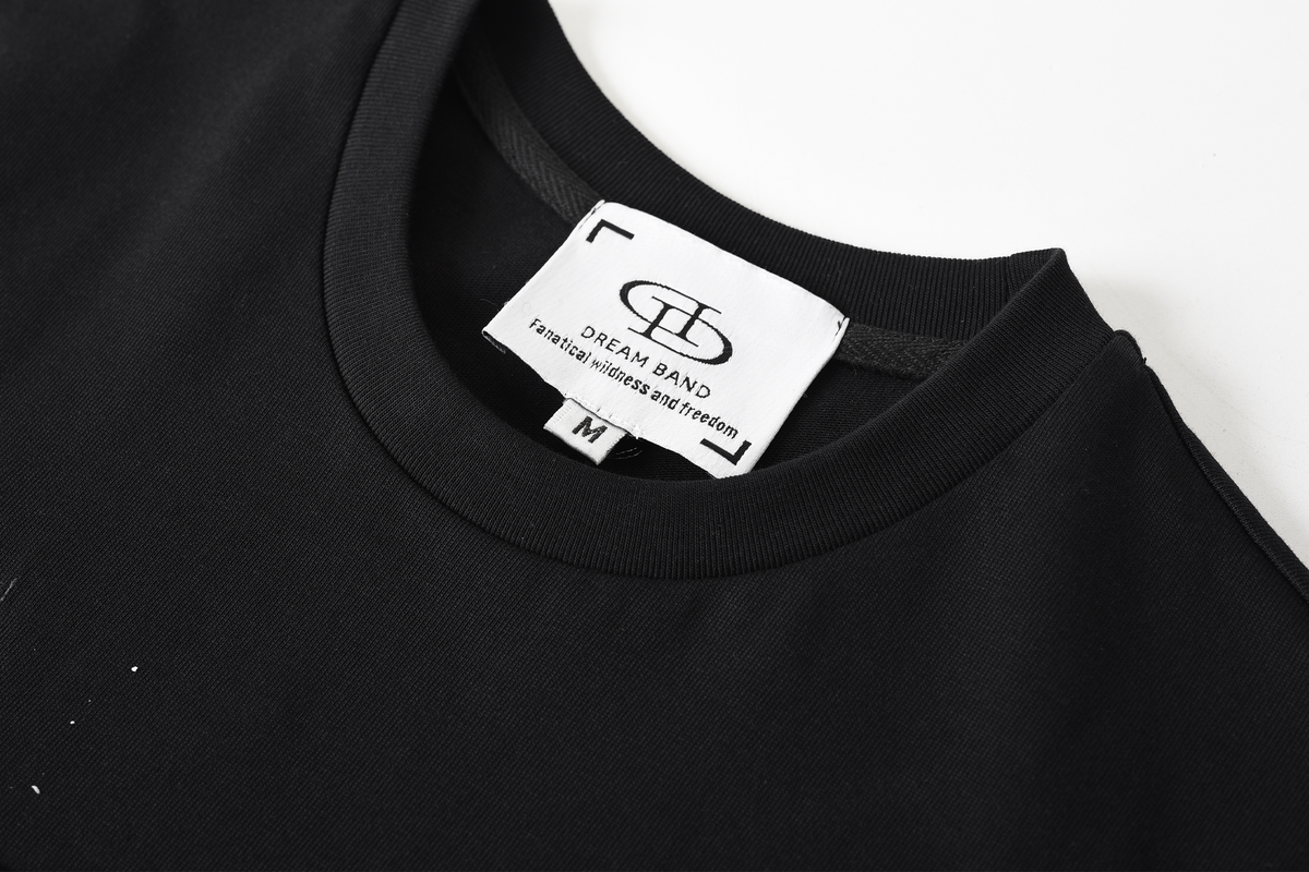 DREAM BAND Punk Graphic Zippered T-Shirt