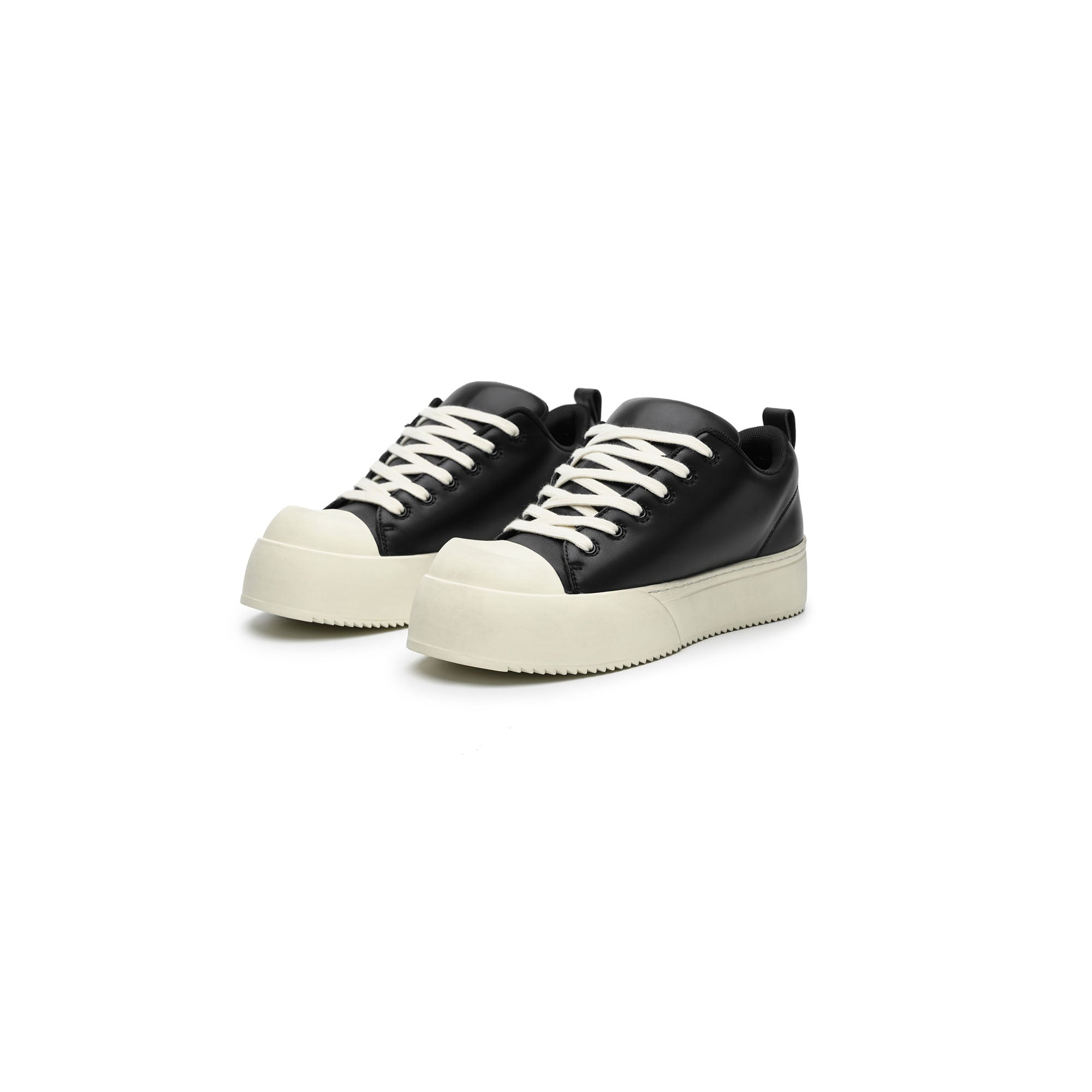 KREATE Rubber-Toe Jumbo Leather Sneaker