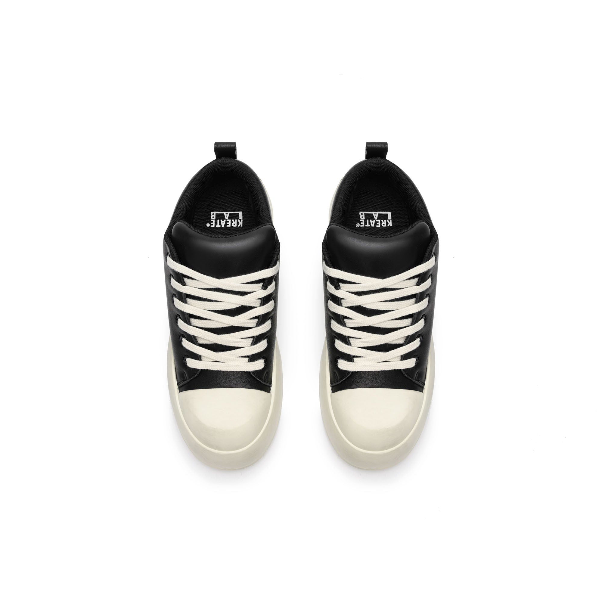 KREATE Rubber-Toe Jumbo Leather Sneaker