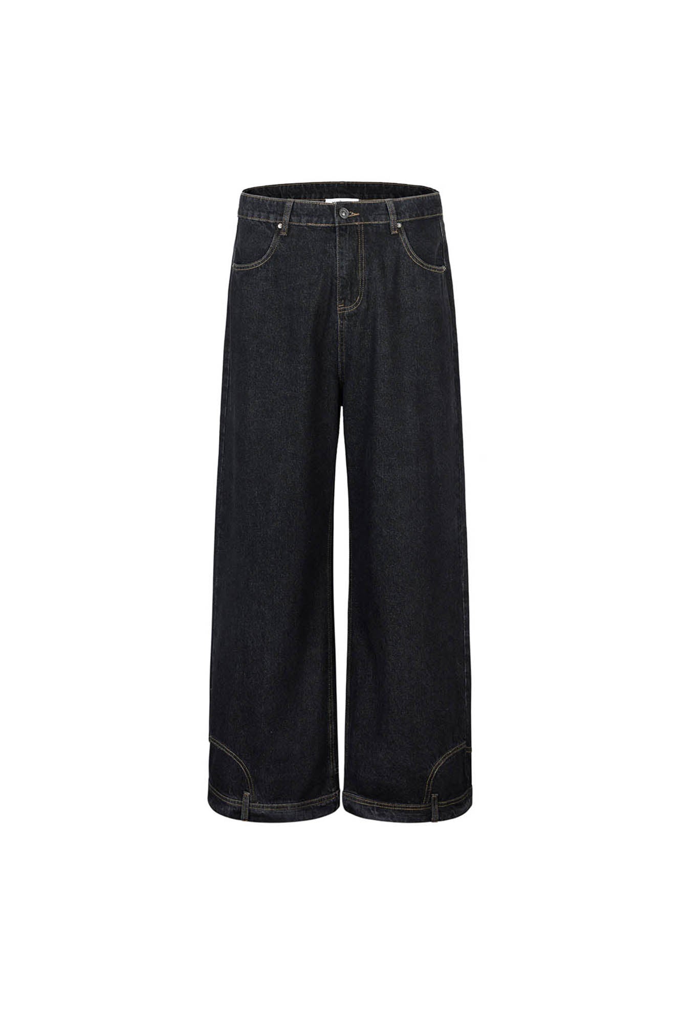 KREATE Inverted Deconstructed Baggy Jeans