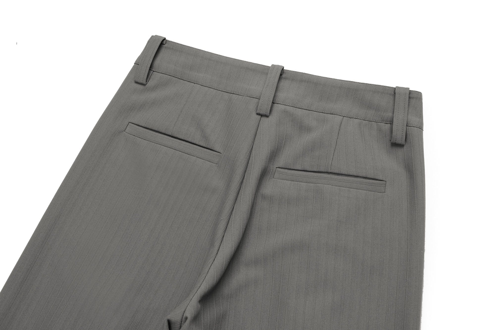 OKAYTHXBYE Pleated Shadow-Stripe Oversized Pants