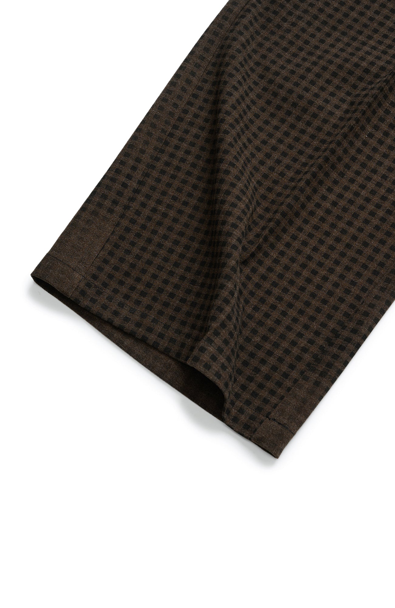 OKAYTHXBYE Retro Checks Double-Pleated Trousers