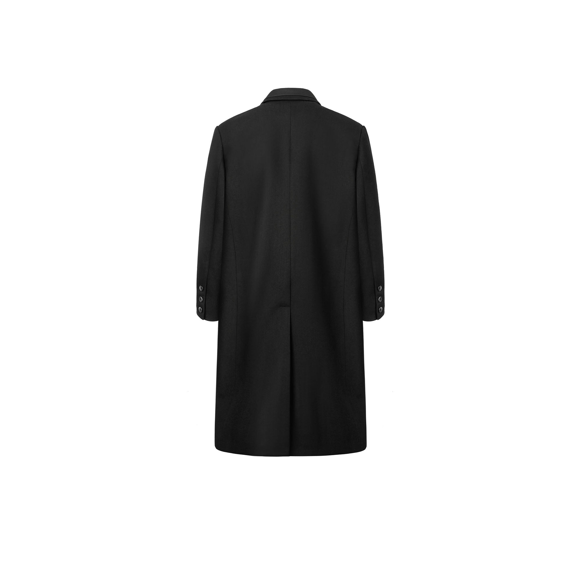 OKAYTHXBYE Detachable Scarf Wool-Blend Overcoat