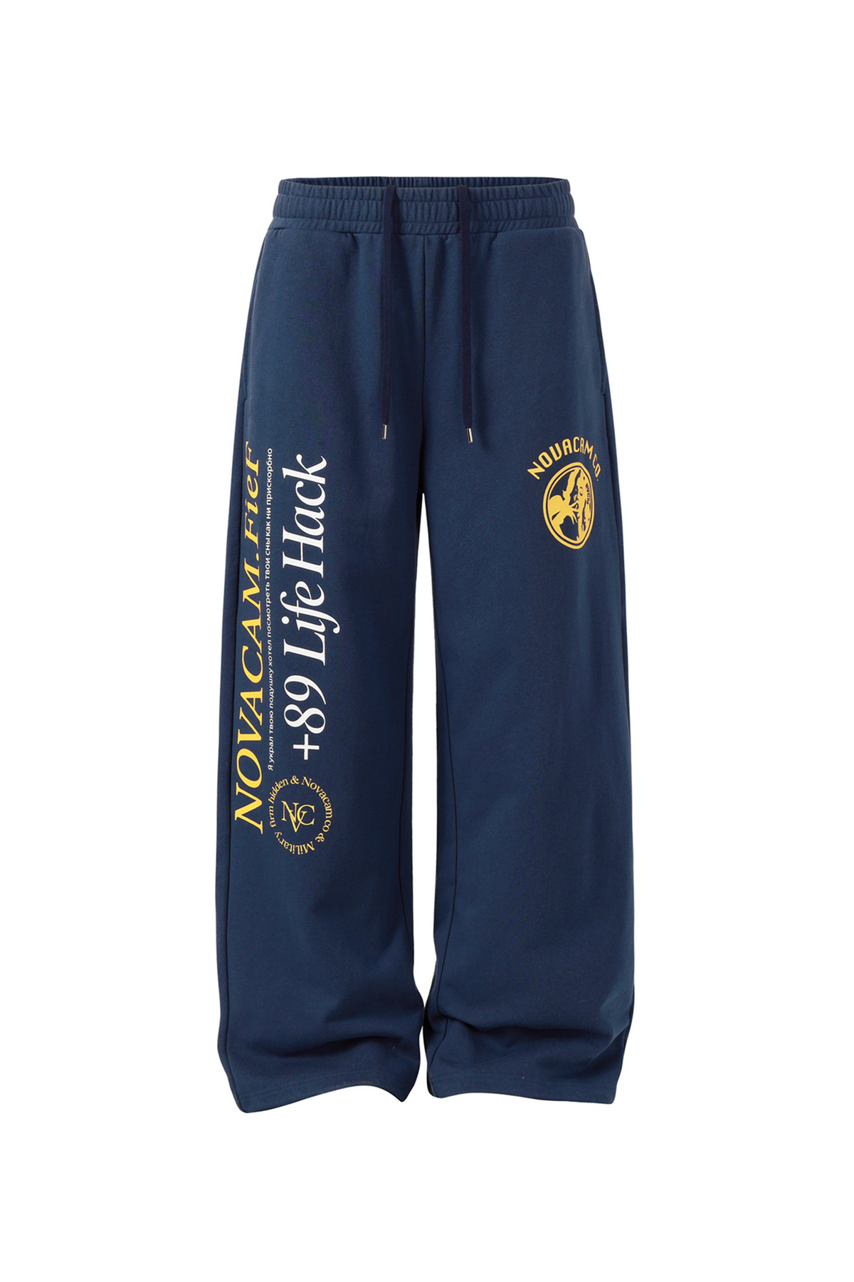 NOVACAM Retro Graphic Sweatpants
