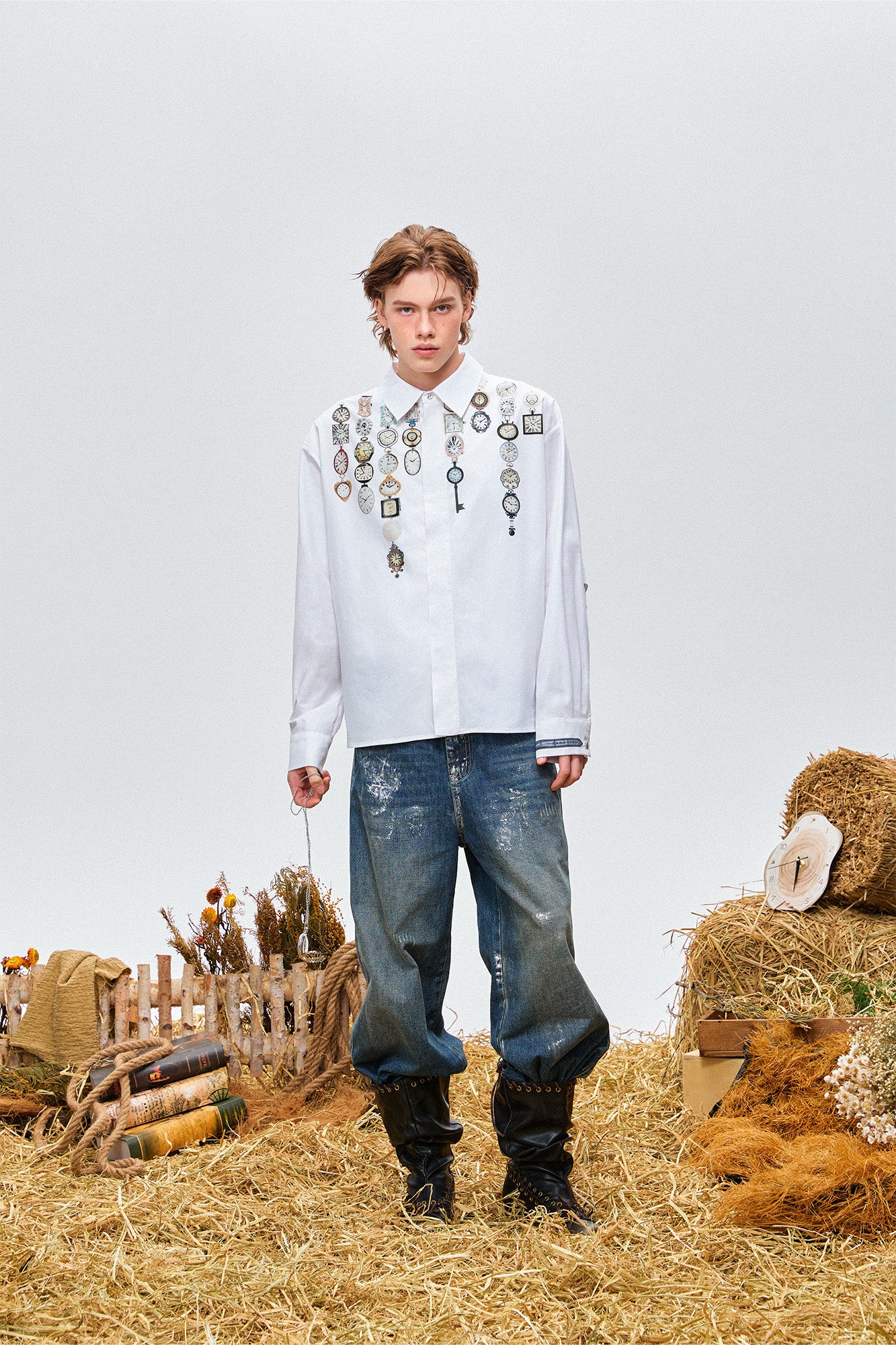 OIPWORD Watch Graphic Long-Sleeve Shirt, premium urban and streetwear designers apparel on PROJECTISR.com, OIPWORD