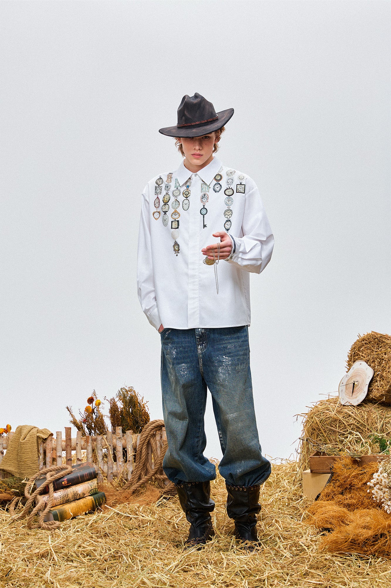 OIPWORD Watch Graphic Long-Sleeve Shirt, premium urban and streetwear designers apparel on PROJECTISR.com, OIPWORD