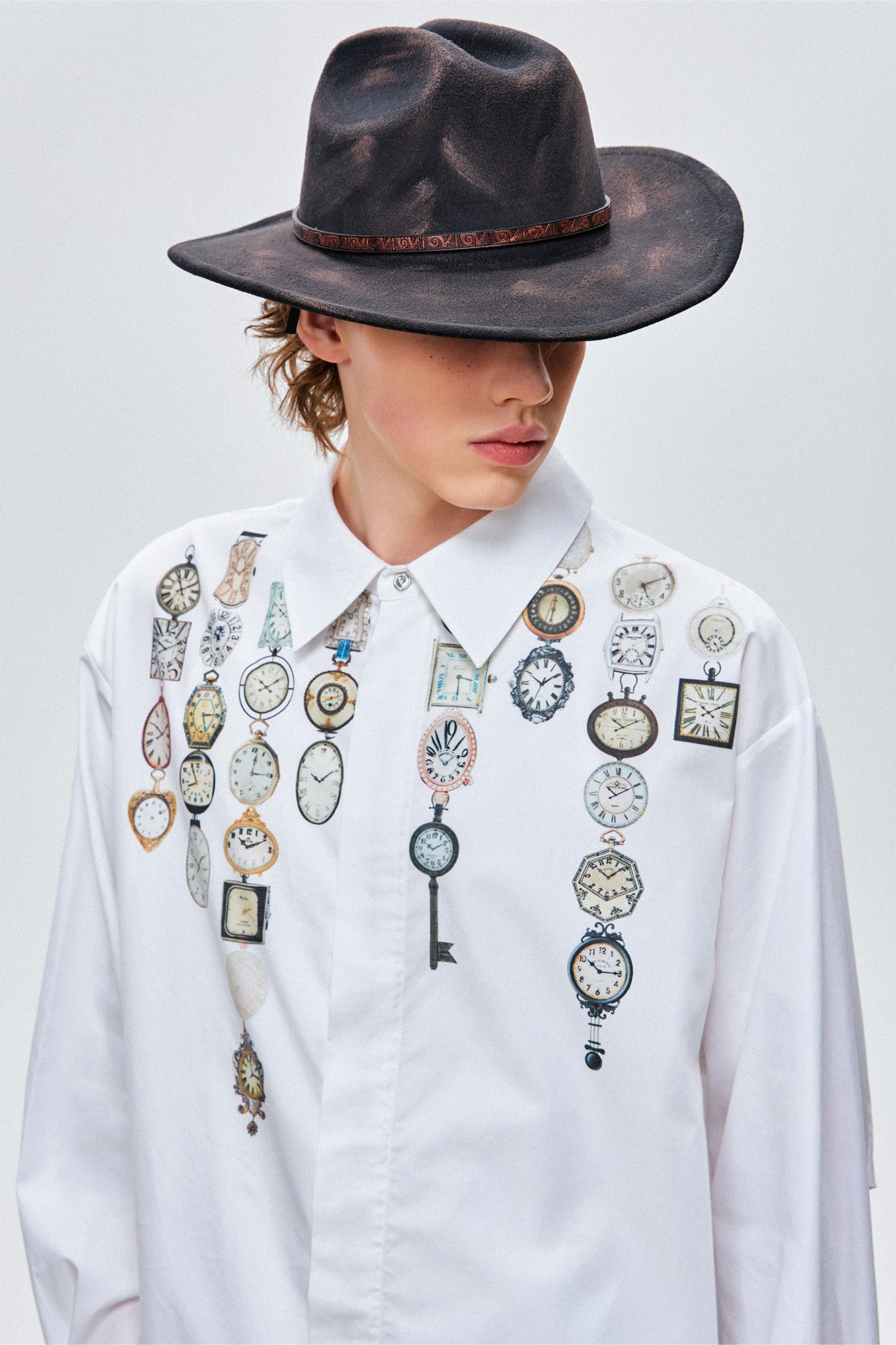 OIPWORD Watch Graphic Long-Sleeve Shirt, premium urban and streetwear designers apparel on PROJECTISR.com, OIPWORD