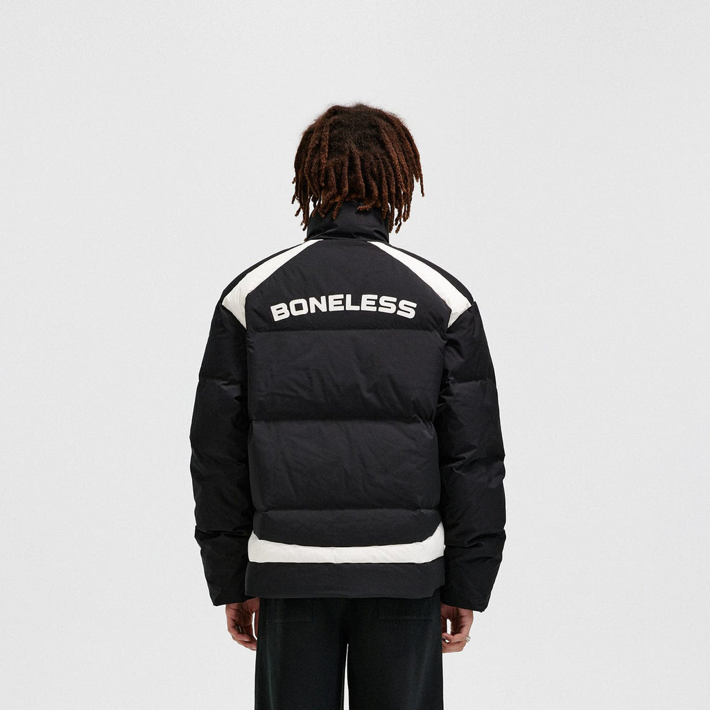 BONELESS Racing Down Jacket, premium urban and streetwear designers apparel on PROJECTISR.com, BONELESS
