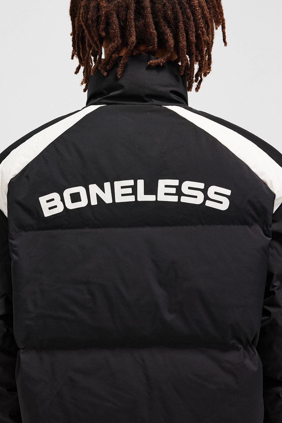 BONELESS Racing Down Jacket, premium urban and streetwear designers apparel on PROJECTISR.com, BONELESS