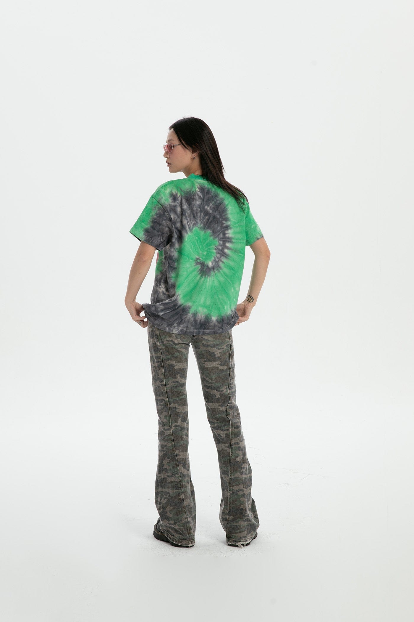 RTVG Tie-Dye Full-print Telephone T-Shirt