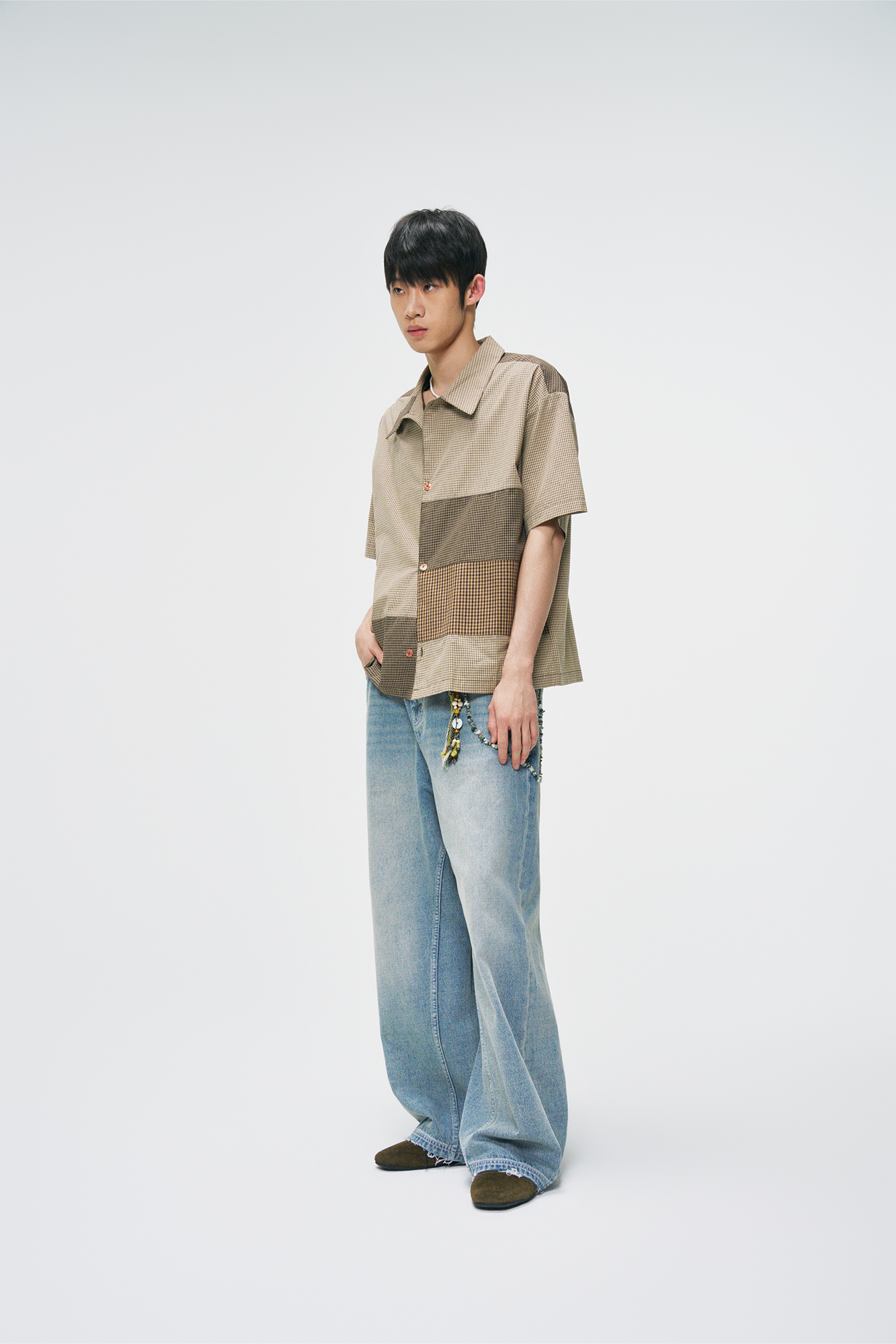 GONGHE REPUB Essential Washed Straight-Leg Jeans, premium urban and streetwear designers apparel on PROJECTISR.com, GONGHE REPUB