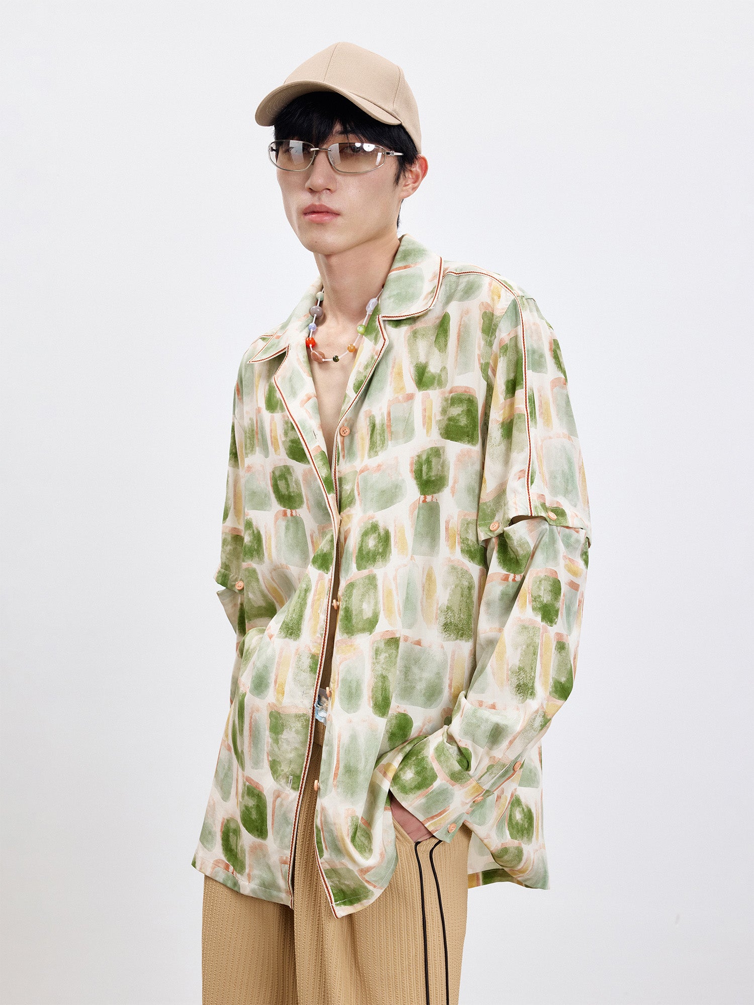 TUIMU Beaded Gemstone Necklace, premium urban and streetwear designers apparel on PROJECTISR.com, TUIMU