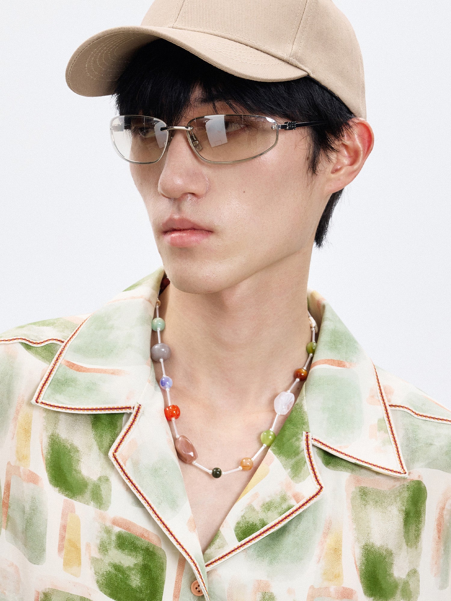 TUIMU Beaded Gemstone Necklace, premium urban and streetwear designers apparel on PROJECTISR.com, TUIMU