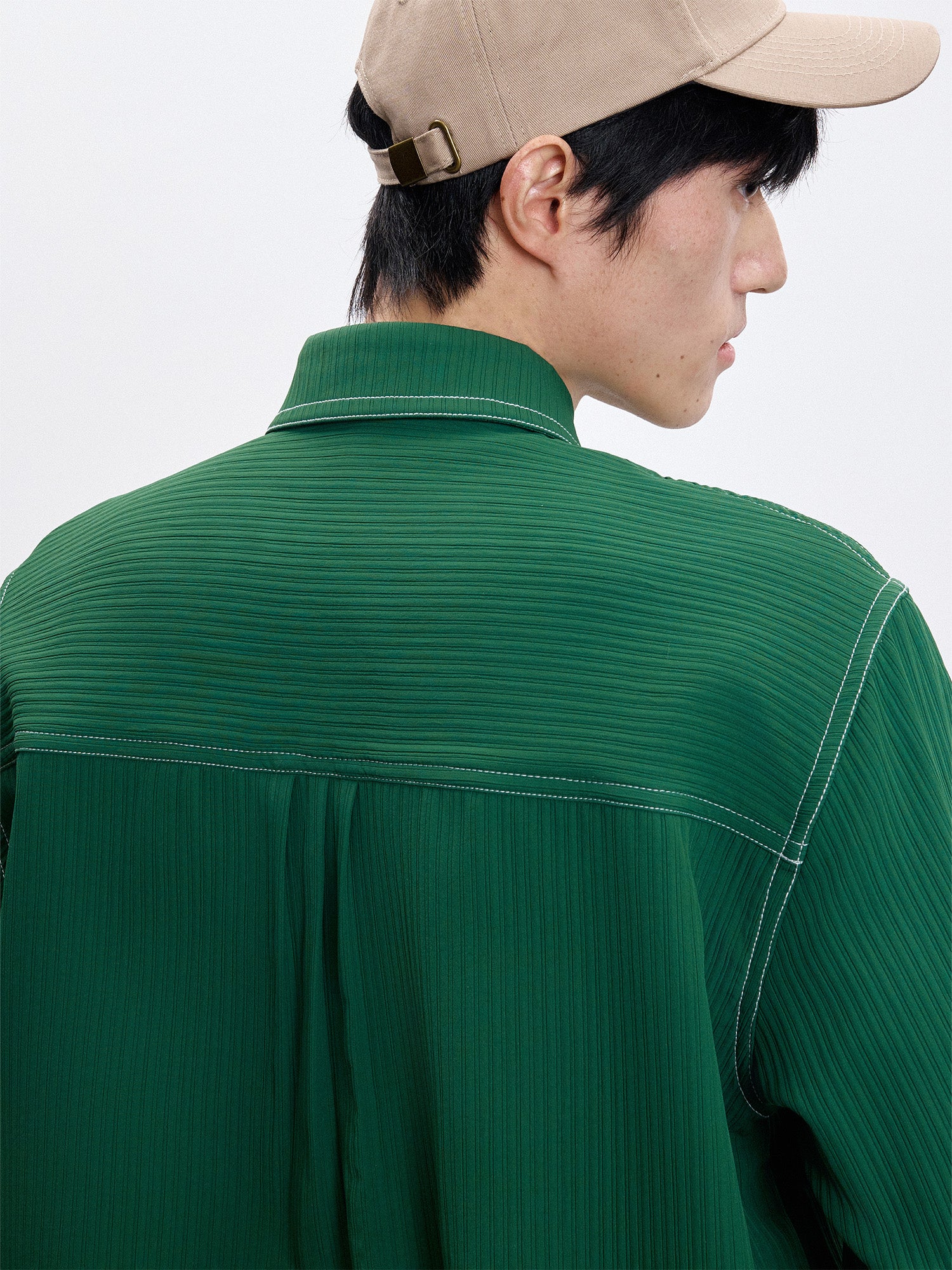 TUIMU Essential Contrast-Stitch Shirt, premium urban and streetwear designers apparel on PROJECTISR.com, TUIMU
