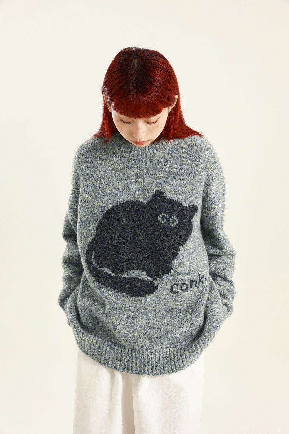 CONKLAB Plump Cat Sweater, premium urban and streetwear designers apparel on PROJECTISR.com, Conklab