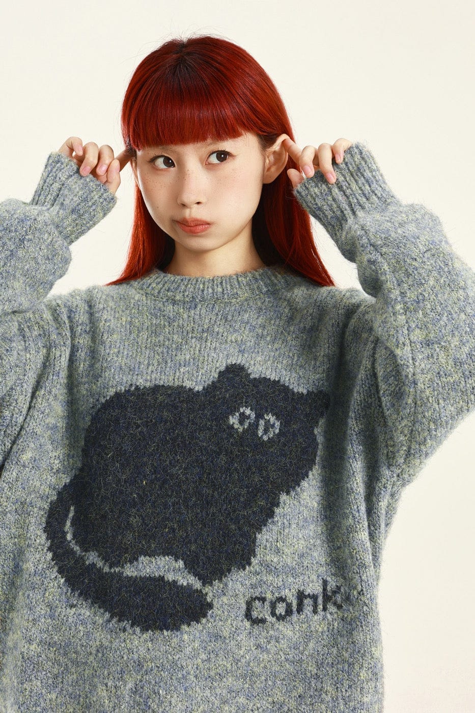 CONKLAB Plump Cat Sweater, premium urban and streetwear designers apparel on PROJECTISR.com, Conklab