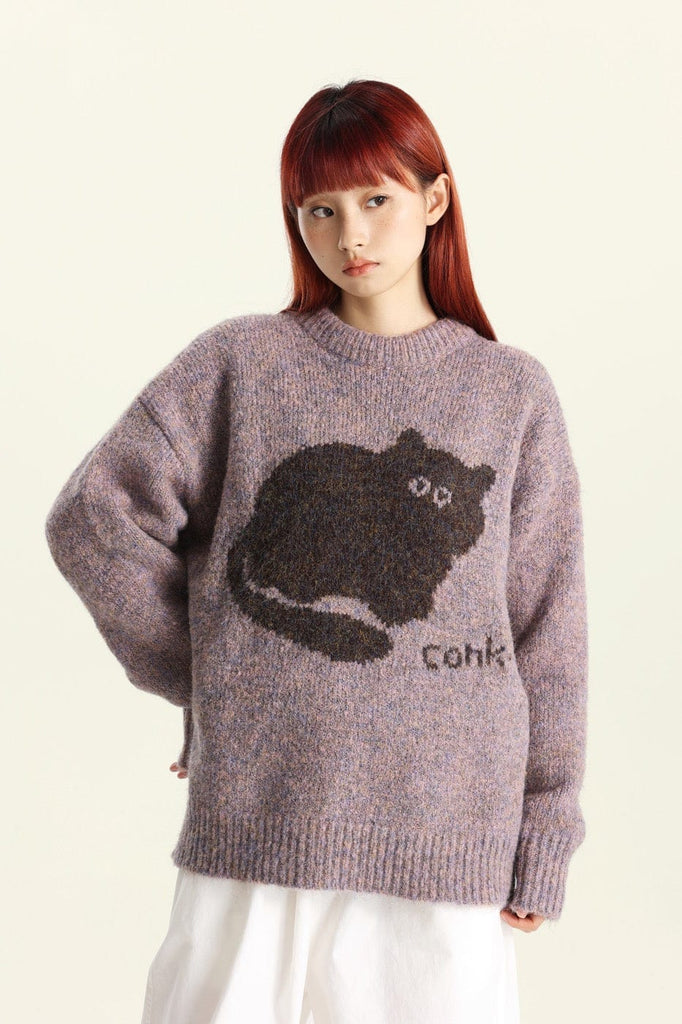CONKLAB Plump Cat Sweater, premium urban and streetwear designers apparel on PROJECTISR.com, Conklab