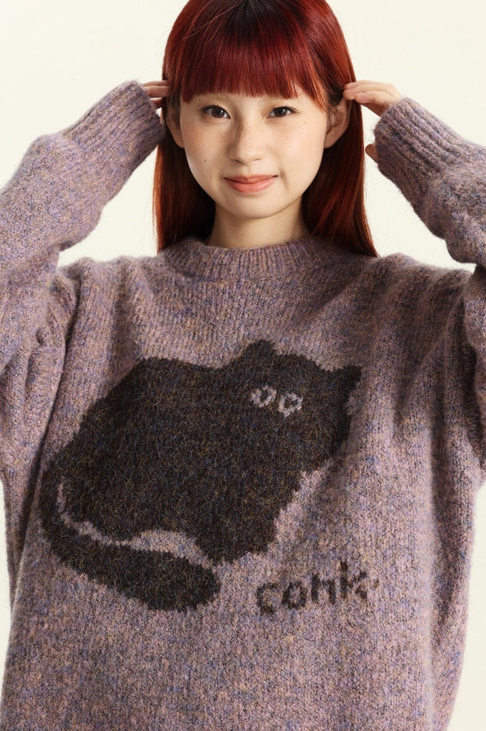 CONKLAB Plump Cat Sweater, premium urban and streetwear designers apparel on PROJECTISR.com, Conklab