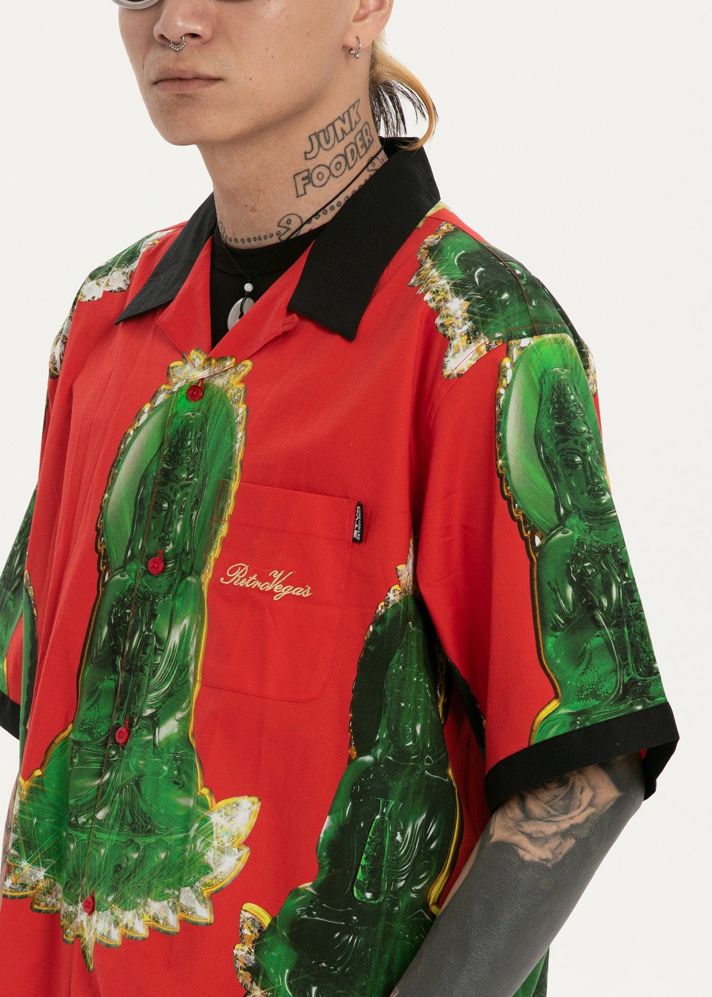 RTVG Retro Jade Bodhisattva Half-Shirt